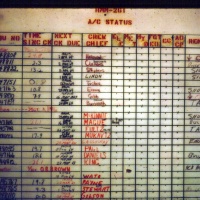 HMM-261 A/C Status Board