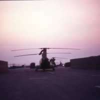 HMM-262 flight line at dawn
