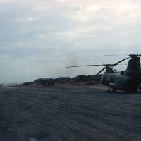 HMM-262 CH-46 at LZ Baldy
