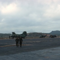 Gunners heading for HMM-262 CH-46