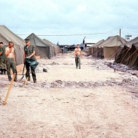 Tent city for HMM-263 on south side of Phu Bai runway. Skip Hall and others?
