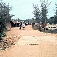 The road into Sam Hai just outside the gate of Ky Ha.
