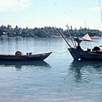 Fishing boats in Sam Hai at far west end of villiage.