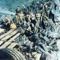 Helecopter resupply of Rockpile on Christmas Eve 1966
