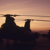 Sunset on the HMM-265 Flight Line