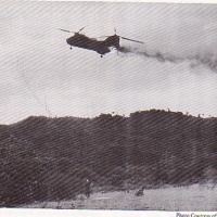 15 July 1966 / CH-46 in Flames/ HMM-265 EP-171