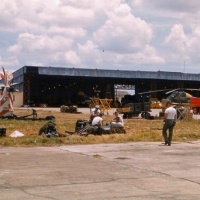 Abandoned Japanese hangar