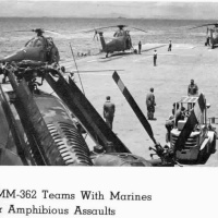 HMM-362 Amphibious Assault Team on board USS Princeton LPH-5 1968