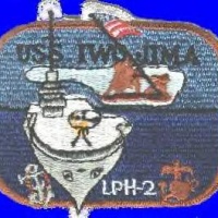 USS IWO JIMA LPH-2 1968 PATCH