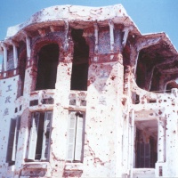 War ravaged building in Hue