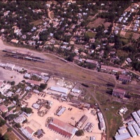 Train station and yards