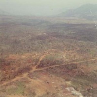 Looking south to north across the Khe Sahn plain Apr. 69