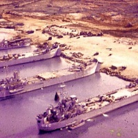 LST's unloading north of Ky Ha