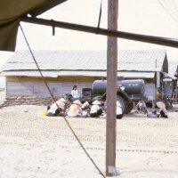 Cleaning at the Water Buffalo - MMAF - 1966