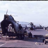 CH-46 SELF-DESTRUCTED ON TURN UP