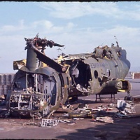 CH-46 THAT BLEW UP ON TURN UP