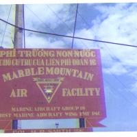 Marble Mountain Marine Air Facility sign