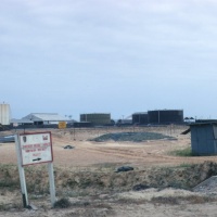 MMAF Two-Holer near storage tanks