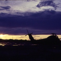 Sunset at Phu Bai