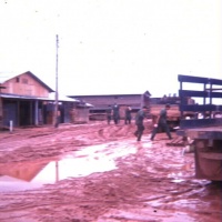 Mess hall in wet season