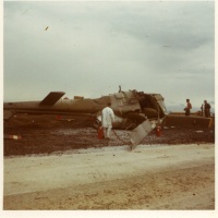 Army Huey Crash on Runway