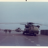 CH-53s parked in PMAG-39 Reventments