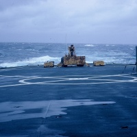 1968 Duluth LPD-6 going through a typhoon.