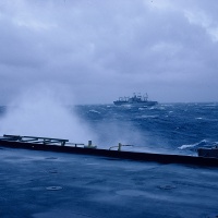 Duluth LPD-6 going through a typhoon.