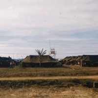 Tents where USMC personnel were quartered