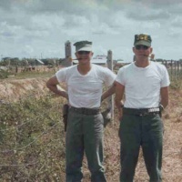 1stLts DJ Leighton and TR Hammack at MCAF Soc Trang RVN April; 1962