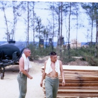 Last Photo of S/Sgt Richard C. Bram (MIA) ( L ) at Chu Lai June 1965