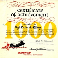 Boeing Vertol Certificate