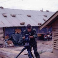 Ben Marker on a captured 50 cal. Phu Bai 1969