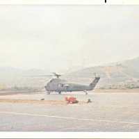 UH-34 Lands at Vandigrift Combat Base
