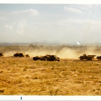 Traffic on road outside of Cam Lo