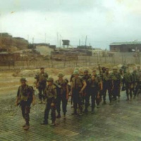 Marines preparing to board an HMH-463 aircraft.