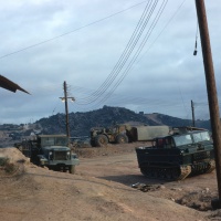 USN Sea Bees equip at LZ Baldy