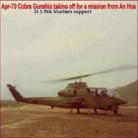 D-1/5th Marines Cobra support An Hoa