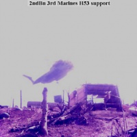 2ndBn 3rd Marines H53 ammo resupply 1967