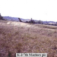 K-3/7th Marines H34 on LZ slope