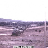 K-3/7th Marines H34 (2) in LZ