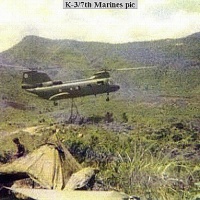 K-3/7th Marines H46 in LZ - external
