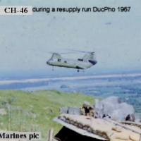 K-3/7th Marines resupply Duc Pho 67 H-46