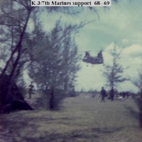K-3/7th Marines resupply H-46
