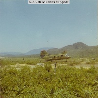 K-3/7th Marines support H-46