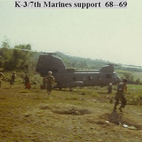 K-3/7th Marines support H46 68--69