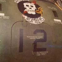 The flaming skull and dagger of the 463rd Bombers. Read the story of 7 June 1970 under chronology.