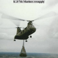 K-3/7th Marines resupply H46 external