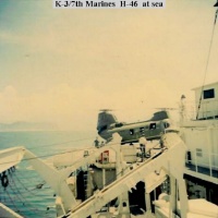 K-3/7th Marines support H46 at sea