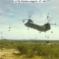 K-3/7th Marines H46 support